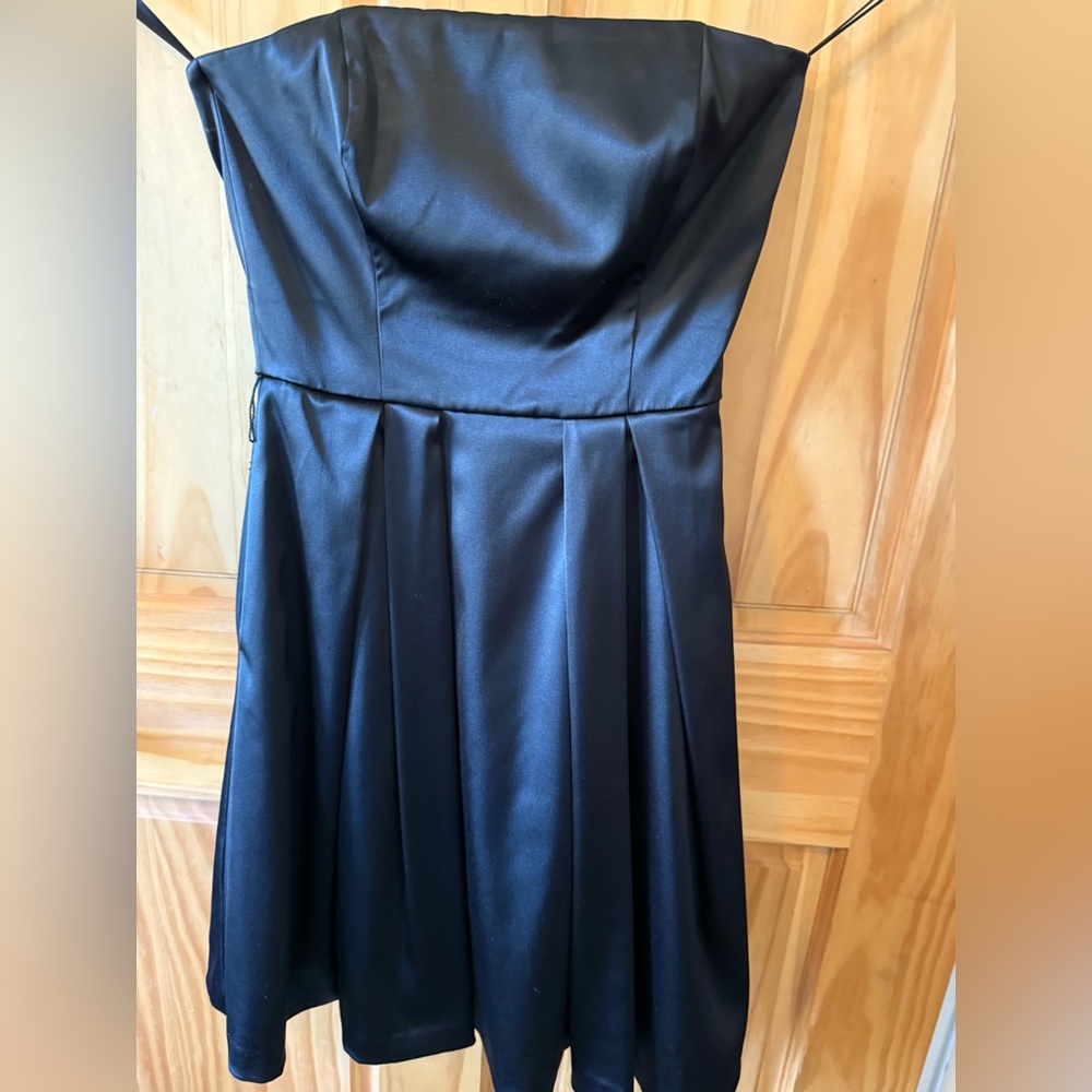 White House Black Market Strapless Black Dress
